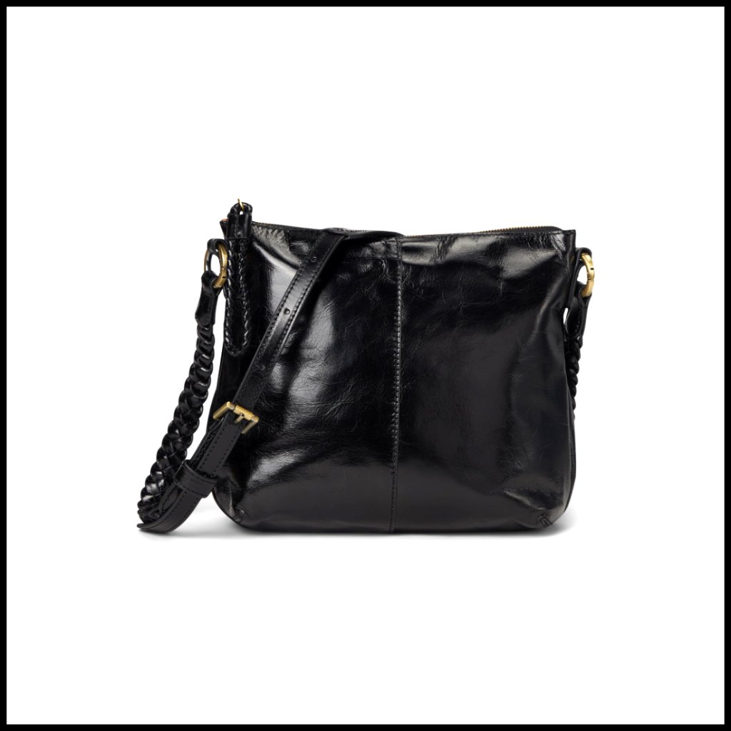 Luxury Leather Crossbody Bag Braided Strap Vintage Chic Hands-Free Style